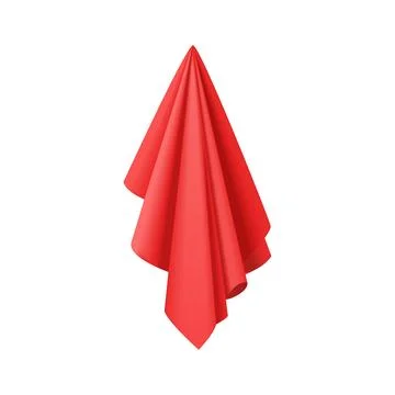 Hanging Red Drapery Stock Illustration
