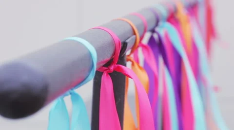 Hanging ribbons 스톡 동영상 40325503