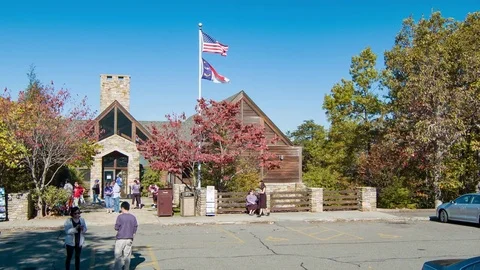 Hanging Rock State Park NC Visitor Center Stock Footage 70369048