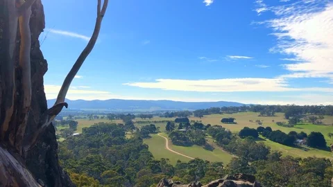 Hanging rock view Stock Footage 119636577