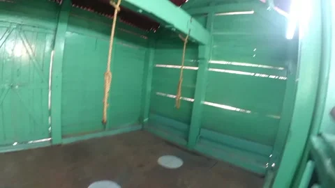 Hanging room in a prison cell of cellula... | Stock Video | Pond5