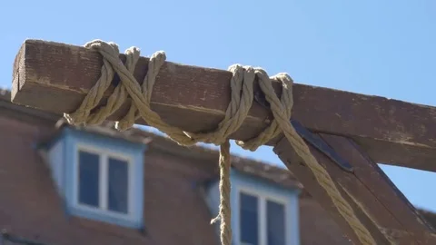 Hanging Rope in Wind Stock-Footage 69272913