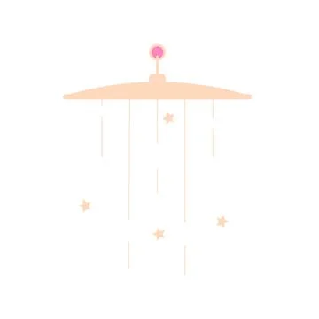 Hanging rotating toy for cot vector design element イラスト素材
