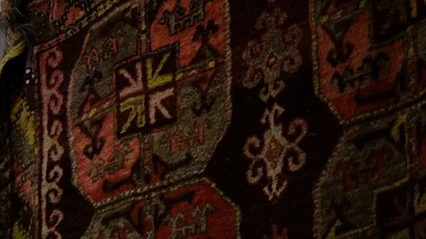 Hanging Rug with Patterns Video stock 106258418