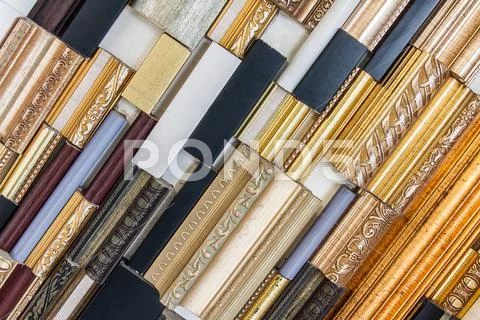 Hanging sample wooden frame corner Stock Photos