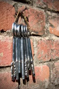 Hanging set of keys Stock Photos