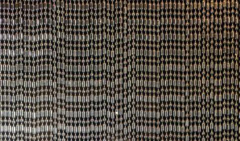 Hanging silver beads Stock Photos