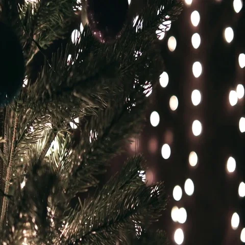 Hanging Snowman On Christmas Tree Stock Footage 69703729