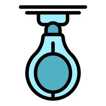 Hanging speed ball for boxing training or fitness exercise Stock Illustration