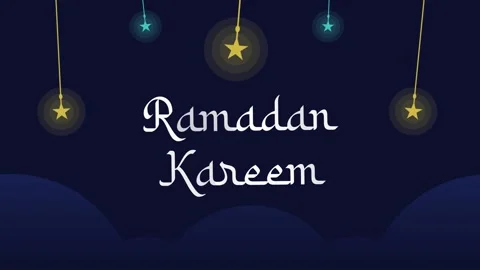 Hanging Stars and night view Blank Looping Simple Video Background Design Stock Footage 238564313