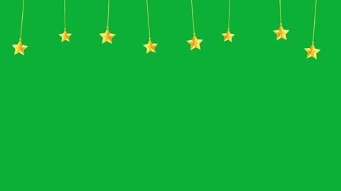 HANGING STARS ISOLATED Stock Footage 233676638
