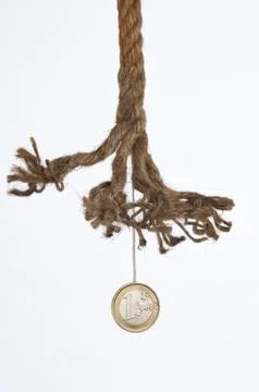 Hanging by a thread Stock Photos