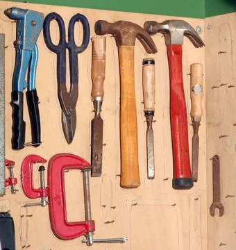 Hanging Tools Stock Photos