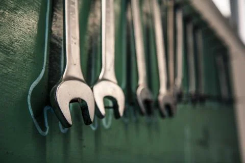 Hanging tools Foto stock