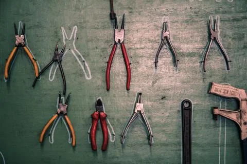 Hanging tools Stock Photos