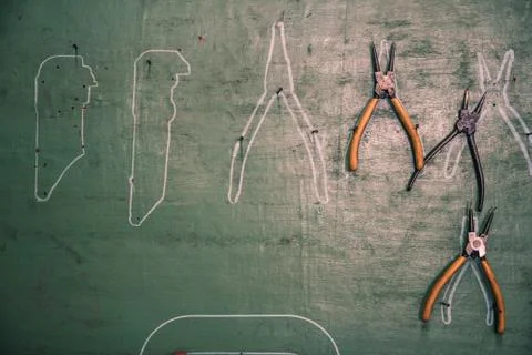 Hanging tools Stock Photos