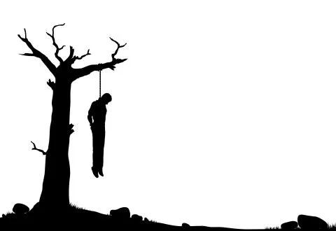 Hanging tree Stock Illustration