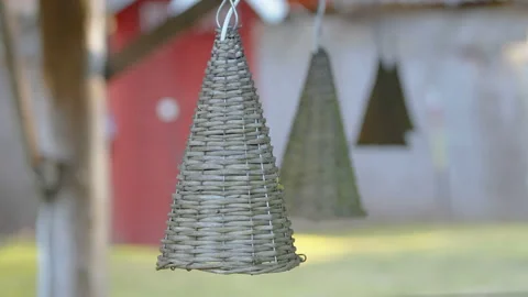 The hanging triangle lantern decor Stock Footage 154622278