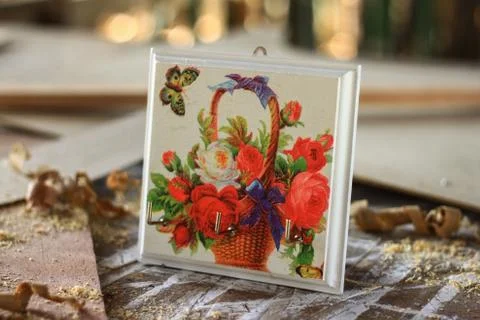 The hanging wall decor Stock Photos