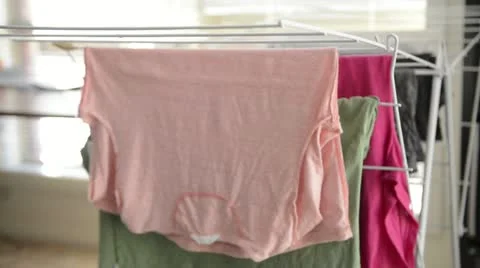 Hanging Washing Stock Footage 20555133
