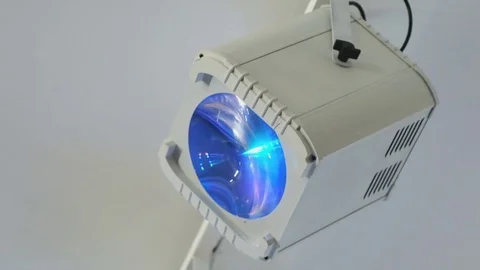 Hanging white lantern for light rays at the disco 動画素材 70003896