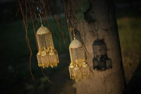 Hangings for bangles 库存照片