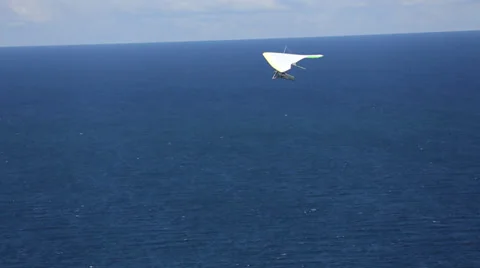 Hangliding at Palm Beach Stock Footage 36843945