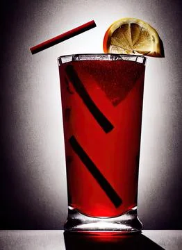 Hangman's Blood Bar Drink. Adult Beverage Collection. Stock Illustration