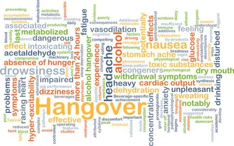 Hangover background concept Stock Illustration