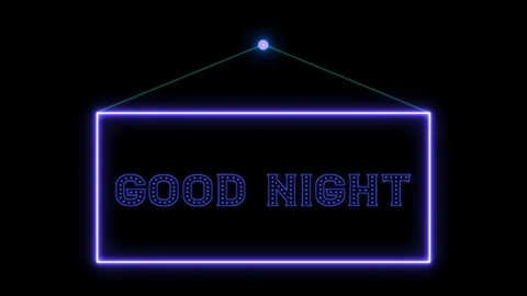 goodnight neon sign