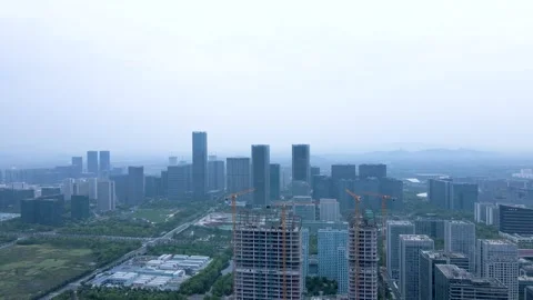 Hangzhou China-05/01/2023:FUTURE SCI-TECH CITY Stock Footage 273838654