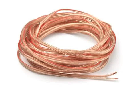 Hank of braided copper cable Stock Photos