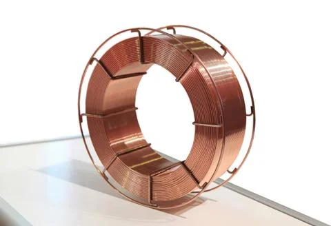 Hank of a copper wire Stock Photos
