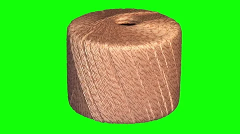 Hank of white yarn with spangles Stock Footage 47850167