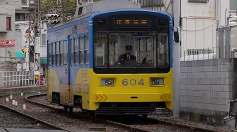 Hankai Tramway in Osaka Video stock 33204551