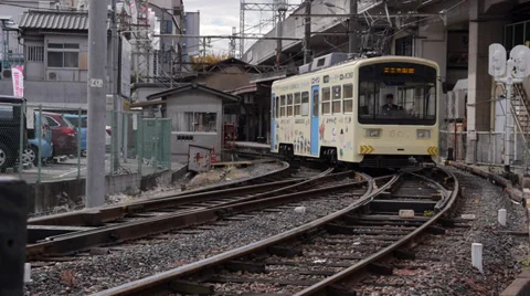 Hankai Tramway in Osaka Video stock 33206516