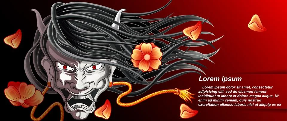 HANNYA. Stock Illustration
