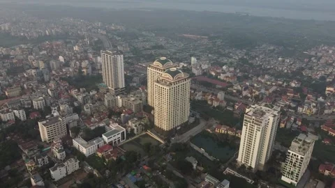 Hanoi city from drone Stock Footage 150079957
