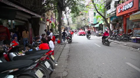 Hanoi city life 스톡 동영상 49061453