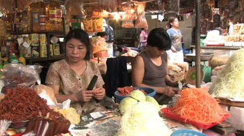 Hanoi Markets Stock Footage 33798491