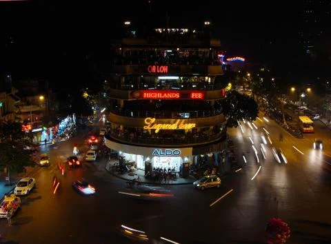 Hanoi at night Stock Photos