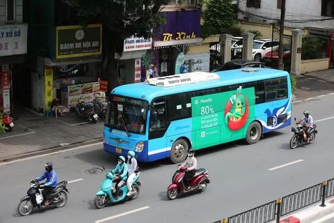 Hanoi plans to replace all diesel-fueled buses to electric by 2035, Vietnam - 17 Stock Photos