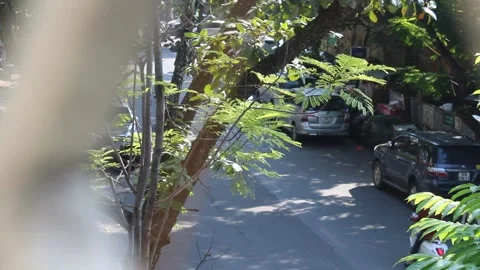 Hanoi street view from window 库存影片 231651346