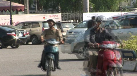 Hanoi traffic timelapse Stock Footage 288832