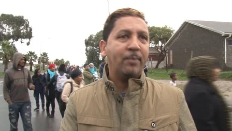 Hanover park residents under siege Stock Footage