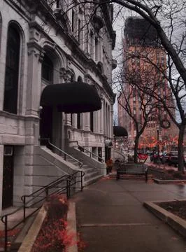 Hanover square sidewalk Stock Photos