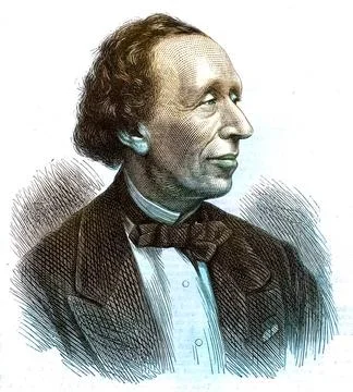 Hans Christian Andersen (1805-1875) dänischer Schriftsteller und Geschicht.. Stock Photos