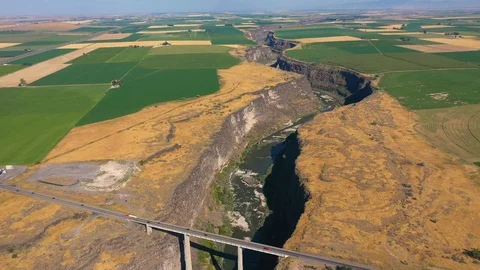 Hanson Bridge Snake River Stock-Footage 117094066