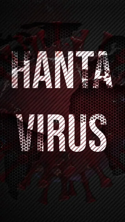 Hanta Virus Disease Bacteria Spreading on a World Map Animation Stock Footage 334648719
