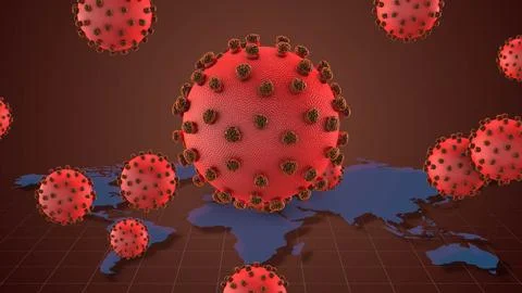 Hantavirus Global Spread Visualized Across World Map Stock Illustration